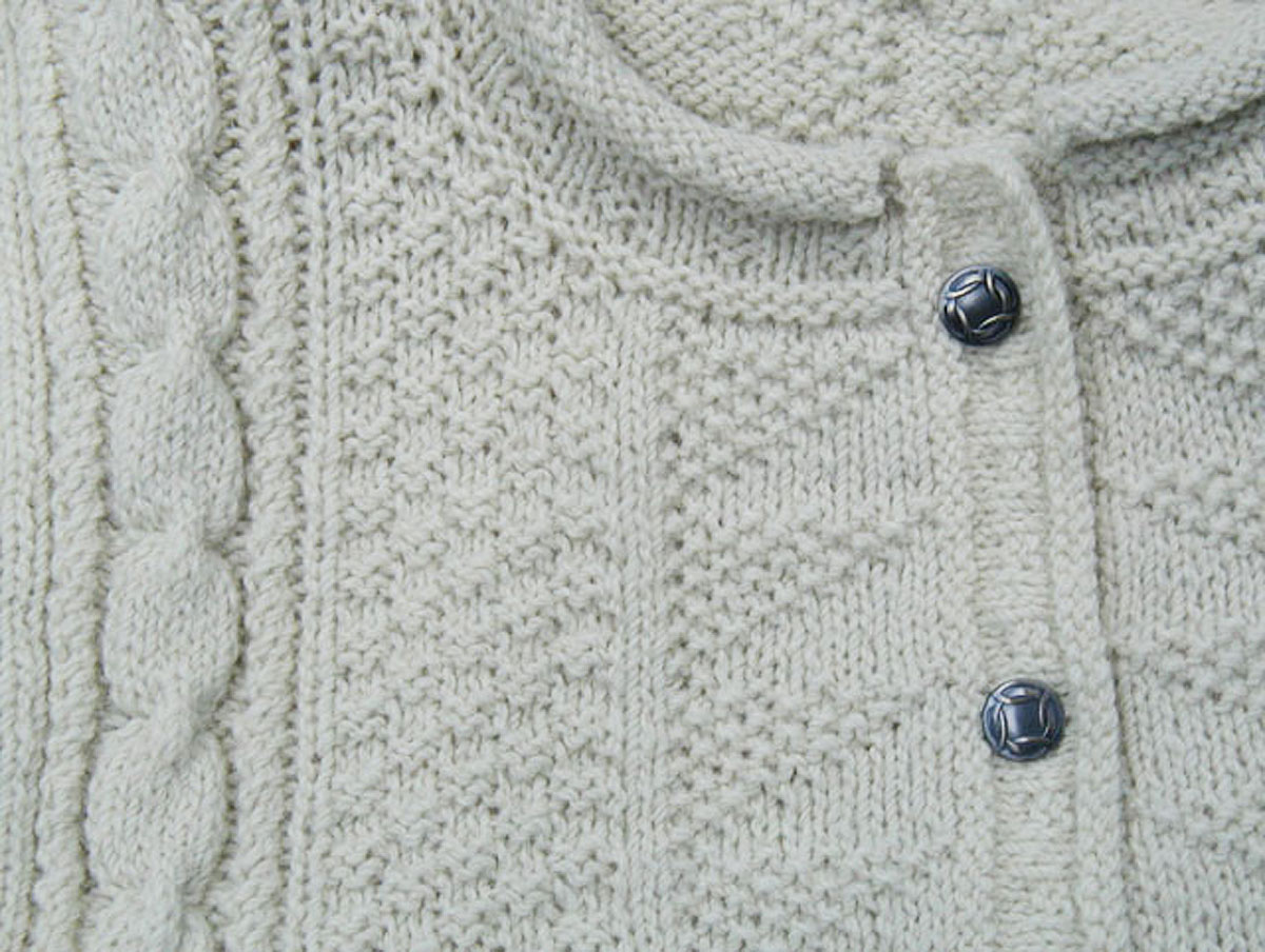 Classic Gansey Cardigan Pattern - Knitting Traditions