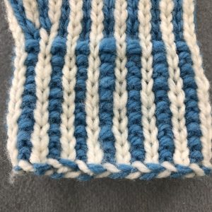 Two-color Woven Plait stitch 🔅 Knitting Stitch Patterns